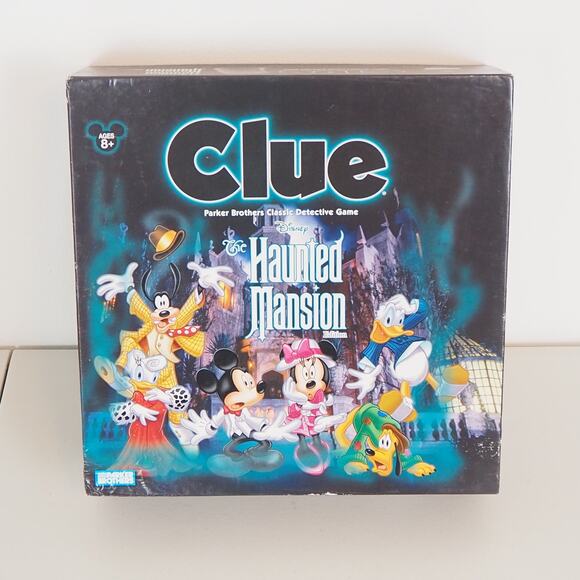 VTG Clue Disney Haunted Mansion Edition Board Game Parker Bros 2004 COMPLETE - Picture 1 of 14